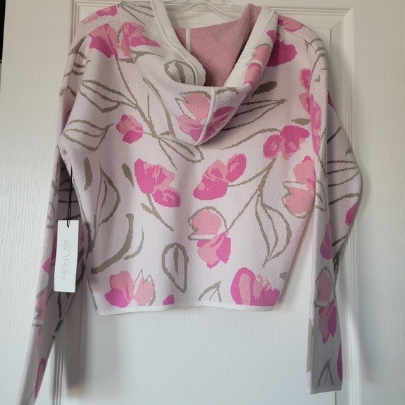 Rachel Zoe Pink Floral Hoodie - Picture 4 of 7